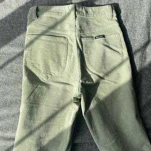 Rollas Eastcoast Flare. Light green, size 27. Only worn a few times.